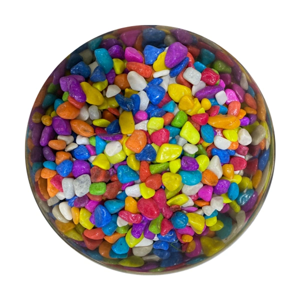 Mix Coloured Pebbles - 1 Kg Pouch